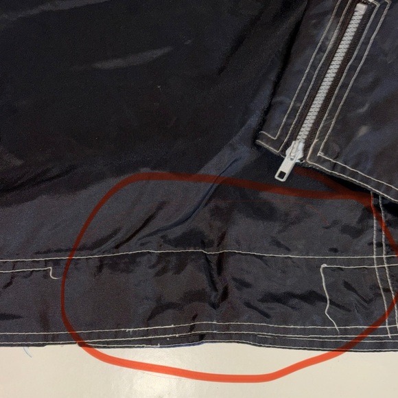 Vintage Ocean Pacific Men's Blue and Yellow Jacket - Picture 3 of 4